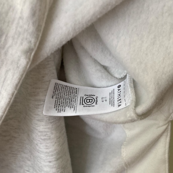 Creamy, dreamy soft crewneck sweatshirt and sweatpants from Athleta, L/P, NWOT - Picture 3 of 4